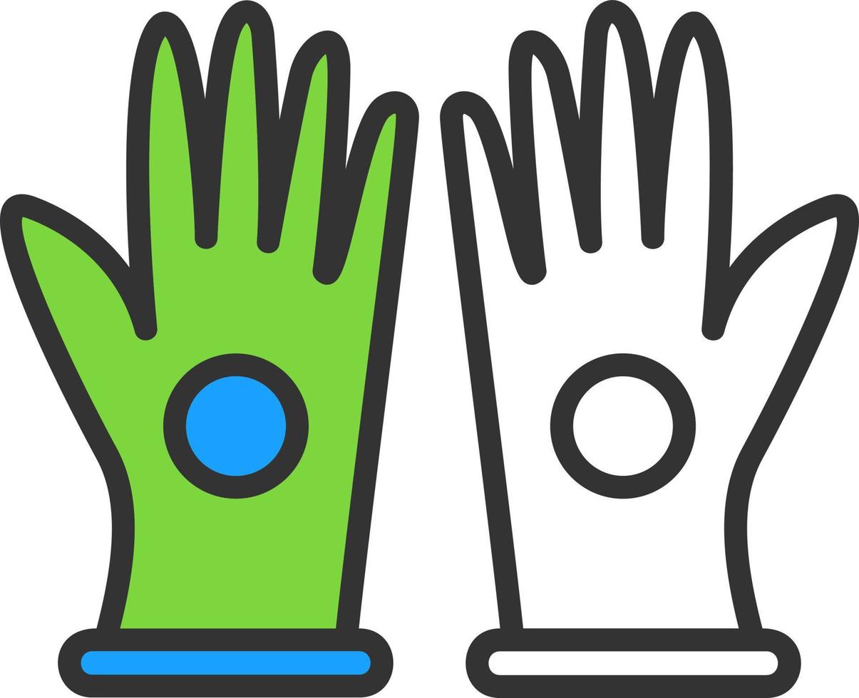 Gloves Vector Icon Design