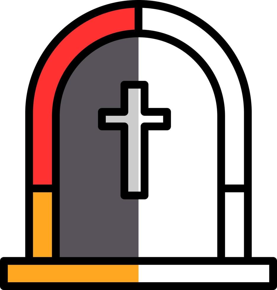 diseño de icono de vector funerario