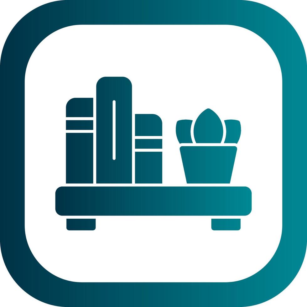 Book Shelf Vector Icon Design