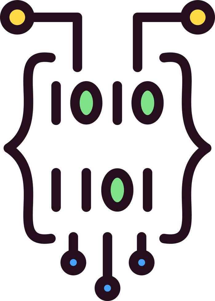 Binary Code Vector Icon