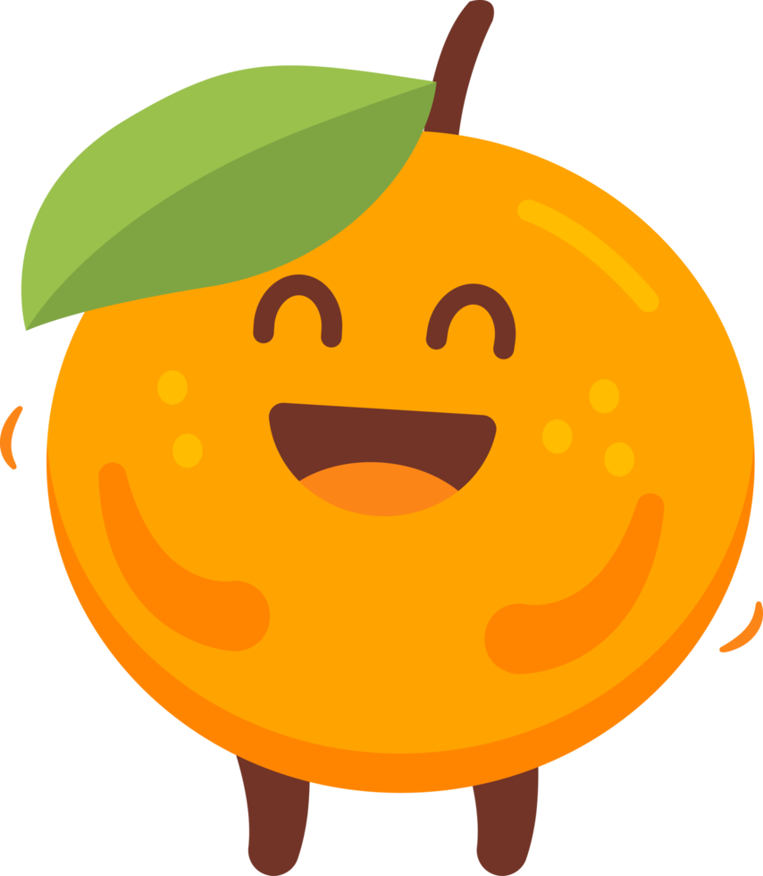 Orange Cartoon Character 20009422 PNG