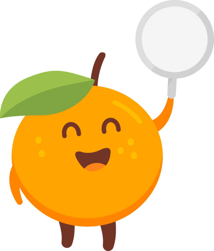Orange Cartoon Character 20009428 PNG