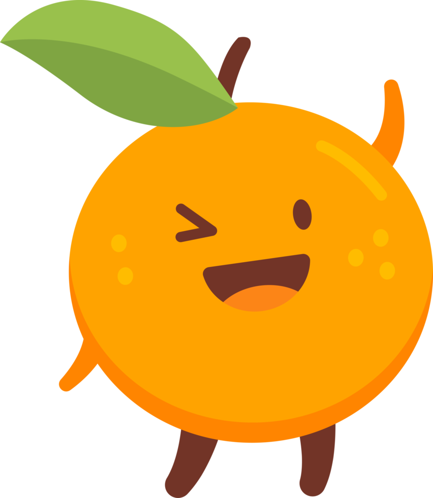 Orange Cartoon Character 20009433 PNG