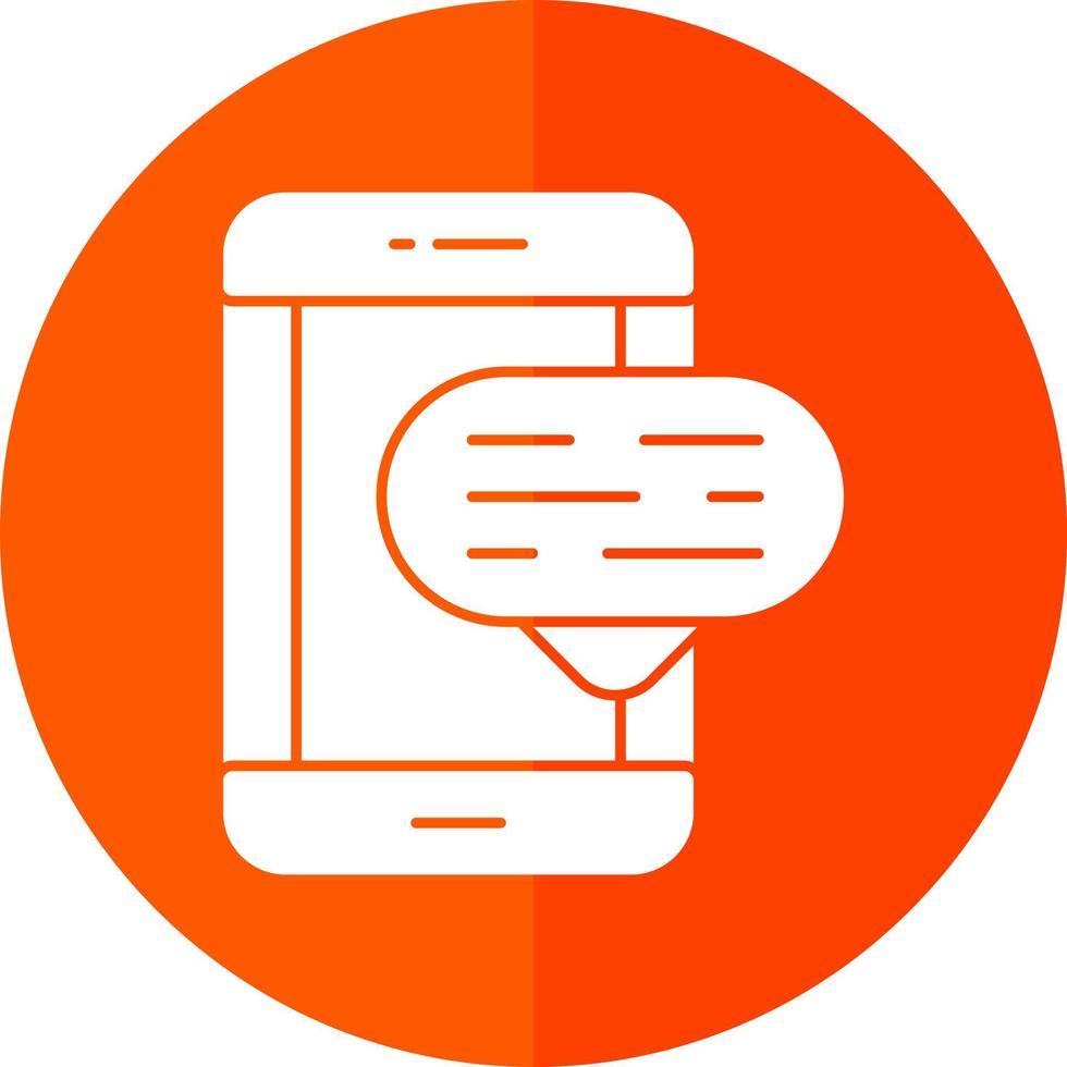 Mobile CHat Vector Icon Design