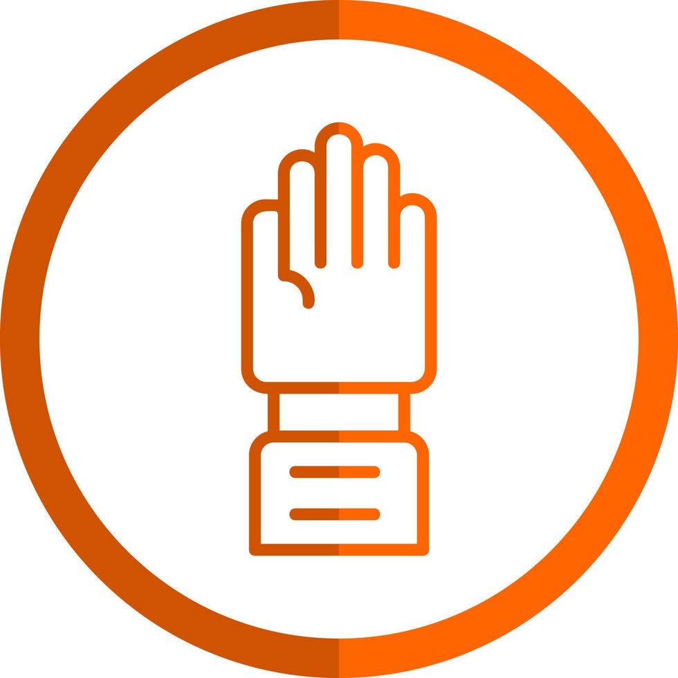 Raise Hand Vector Icon Design