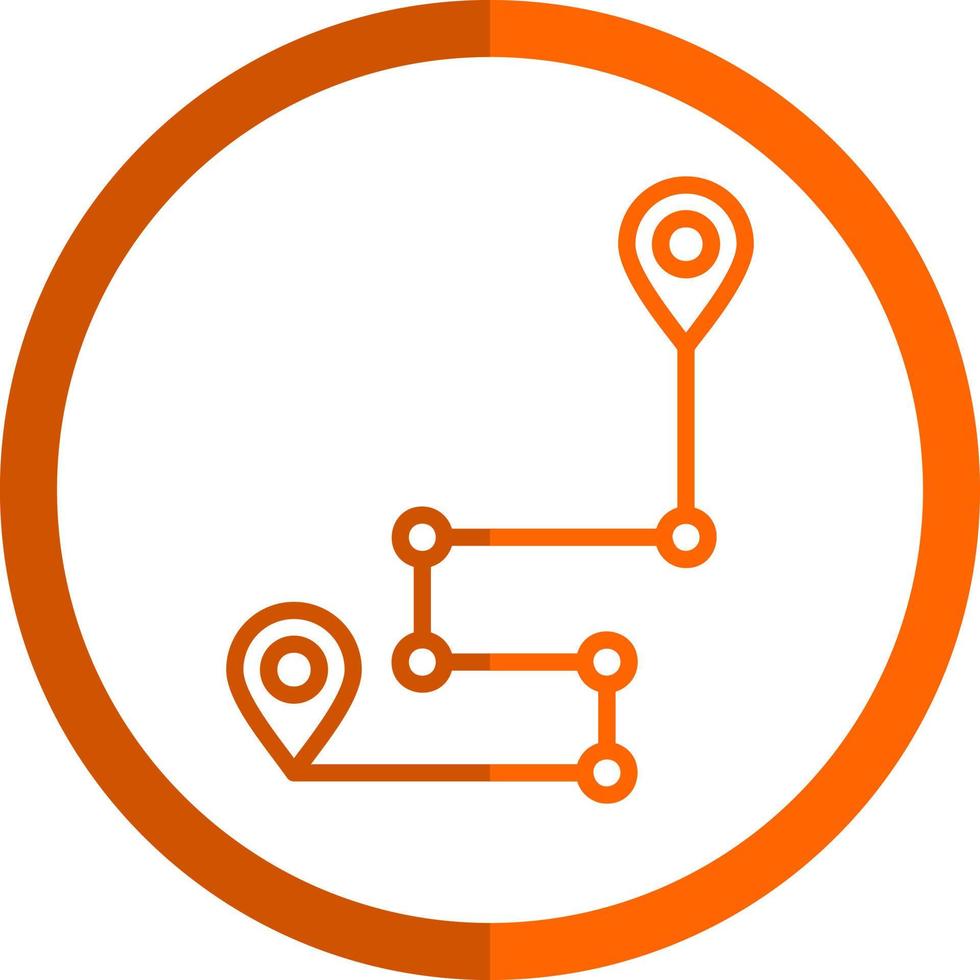 Route Vector Icon Design