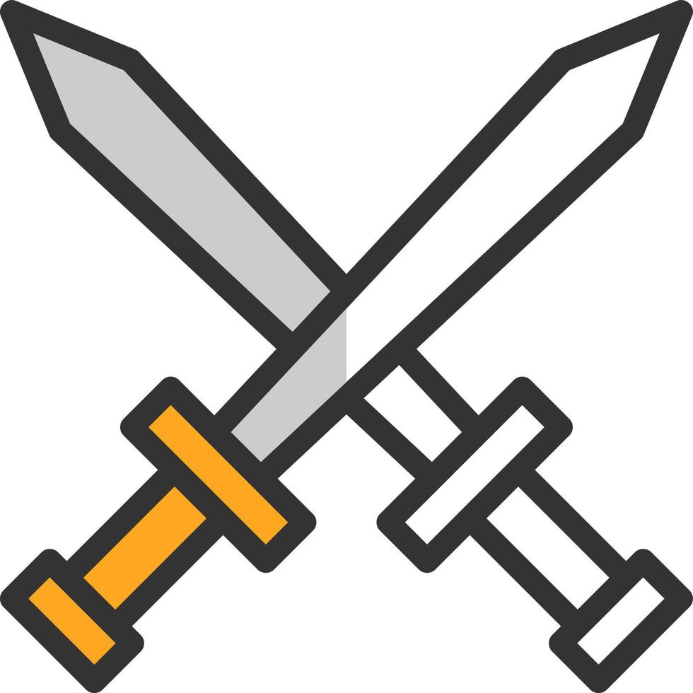 Swords Vector Icon Design