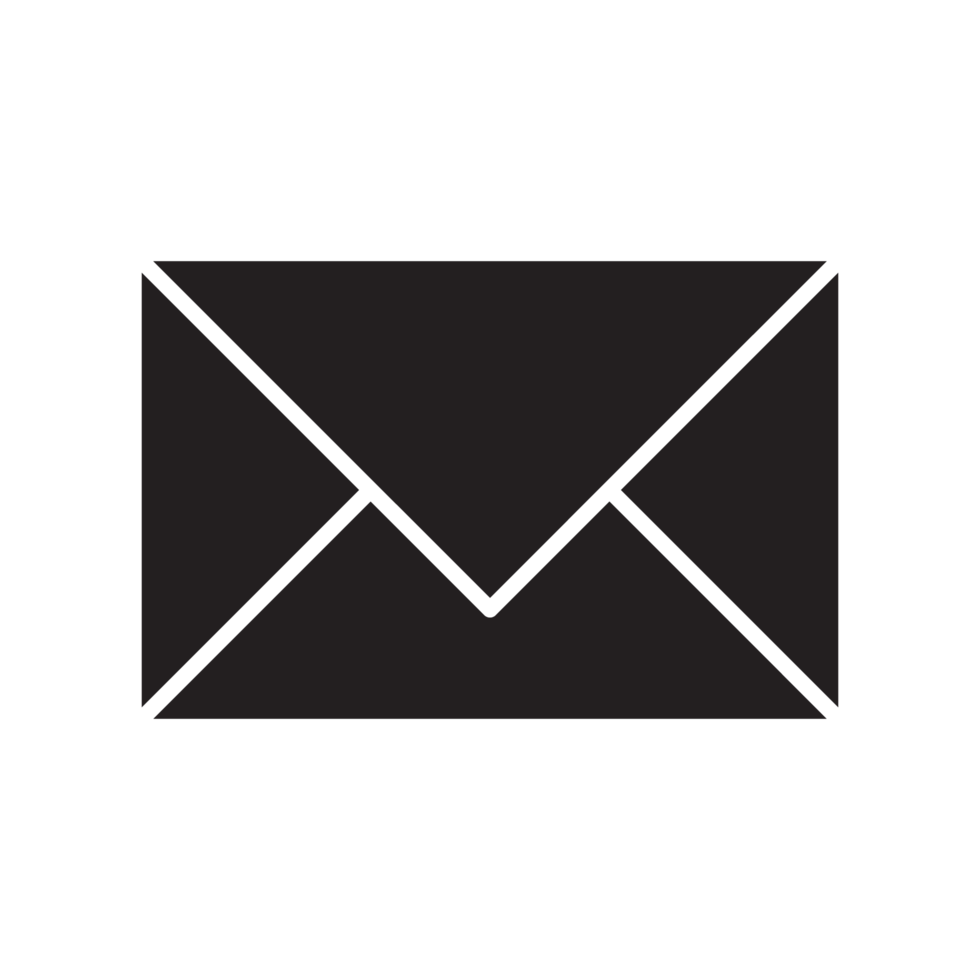 correo electrónico y correo icono negro png