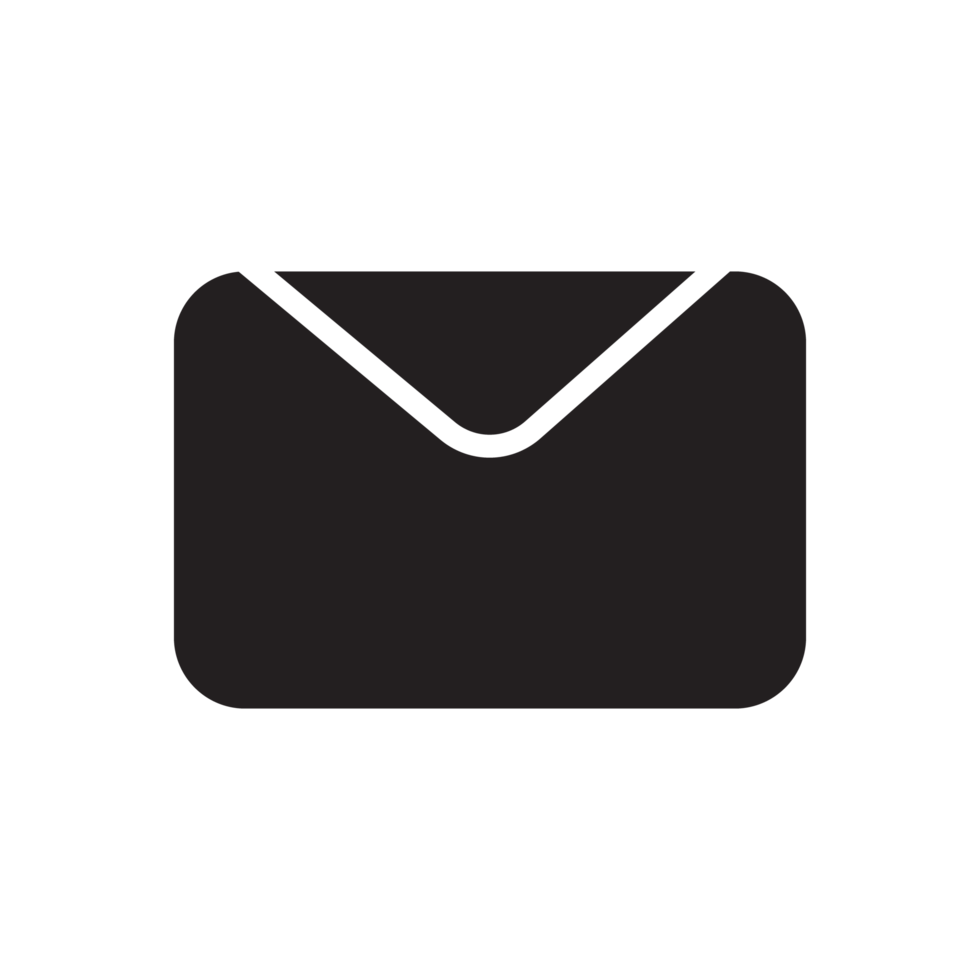 email and mail icon black png