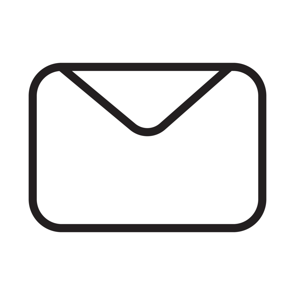 email and mail icon black png