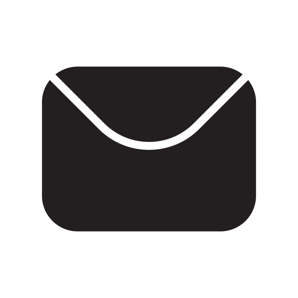 email and mail icon black png