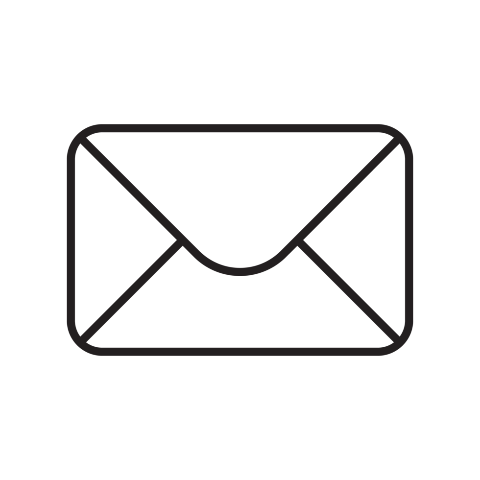 correo electrónico y correo icono negro png