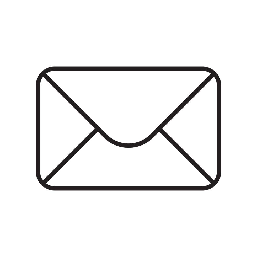 email and mail icon black png