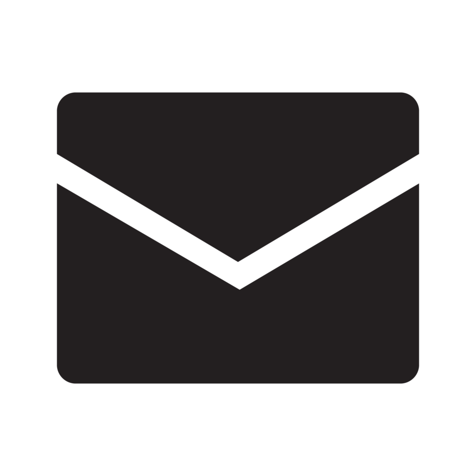 email et courrier icône noir png