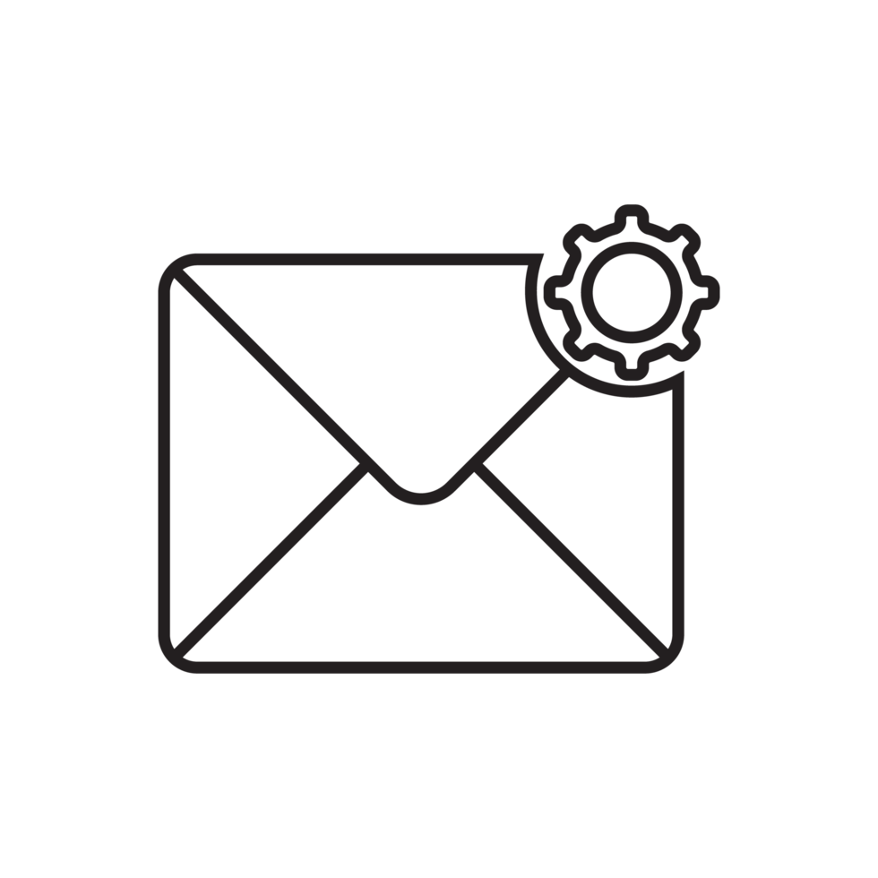 email and mail icon black png