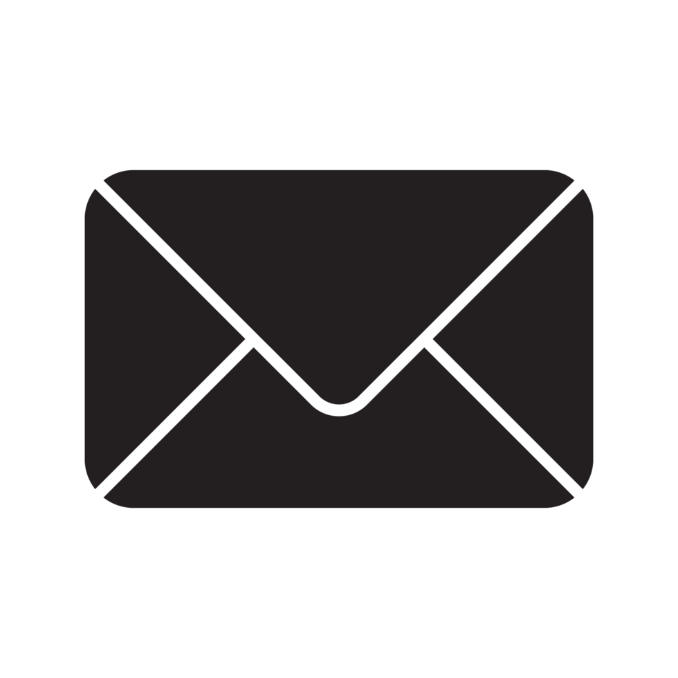 email et courrier icône noir png