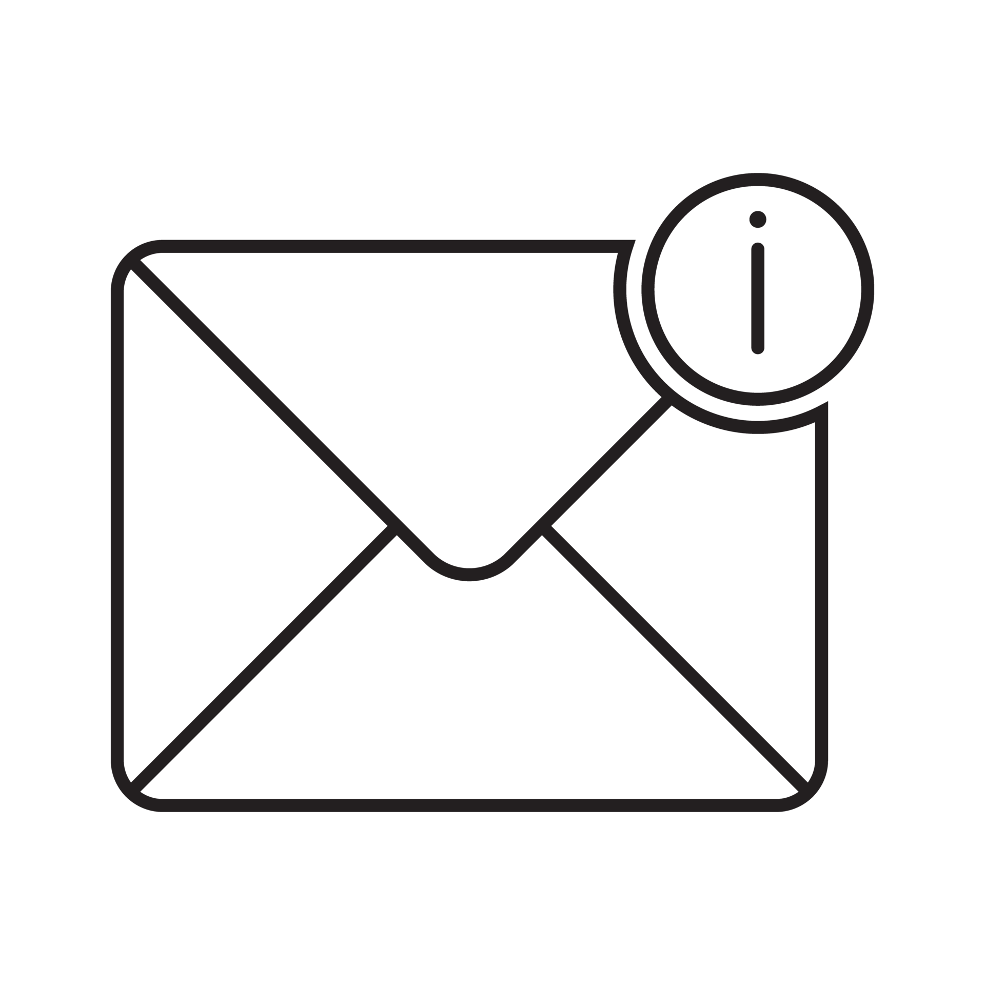 email and mail icon black 20009616 PNG