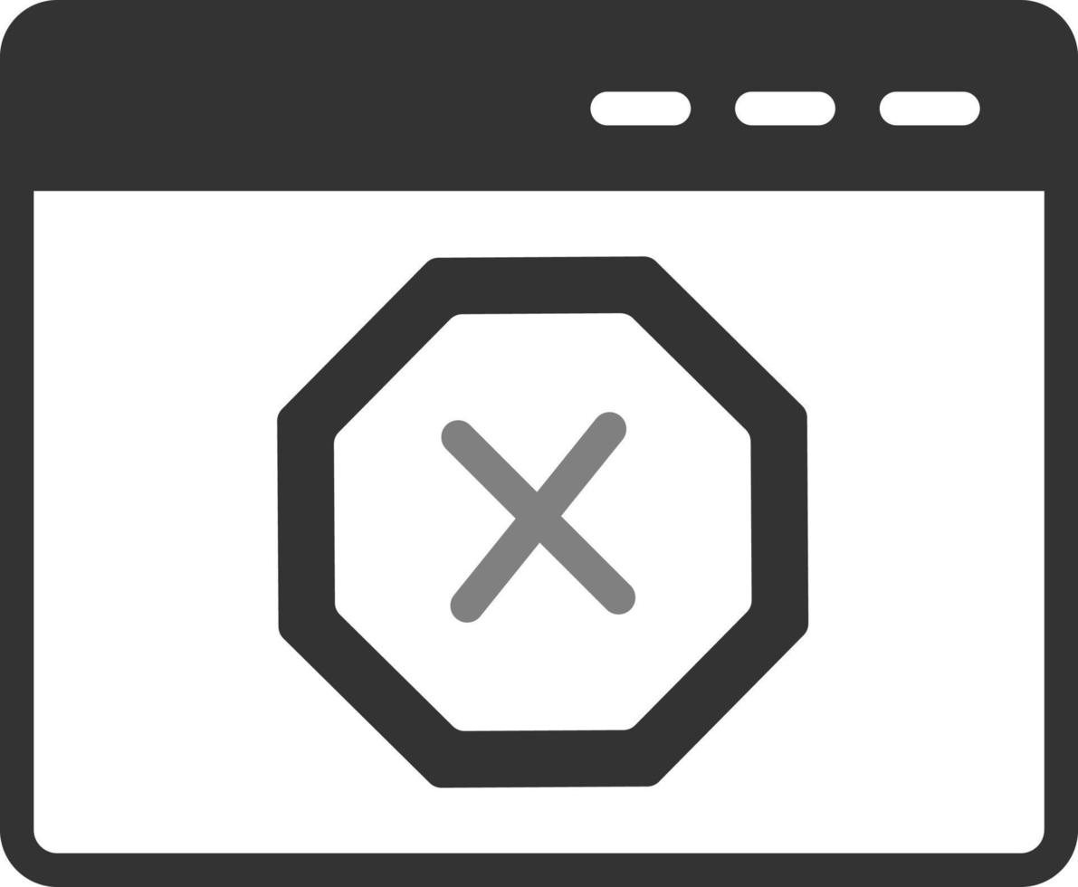 Ad Blocker Vector Icon