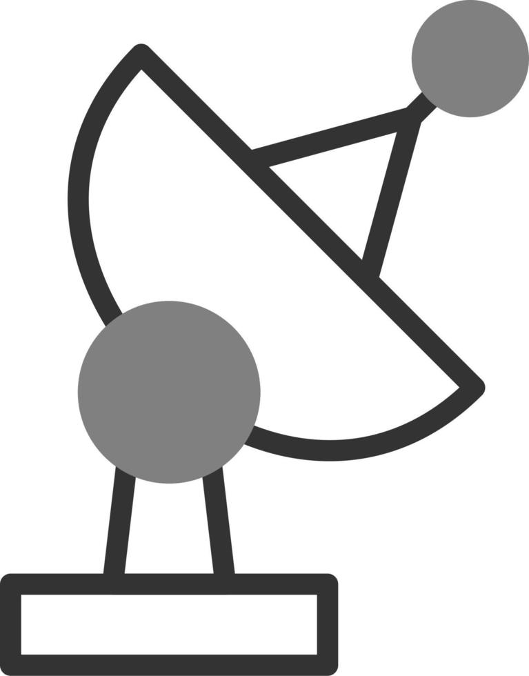 icono de vector de antena parabólica