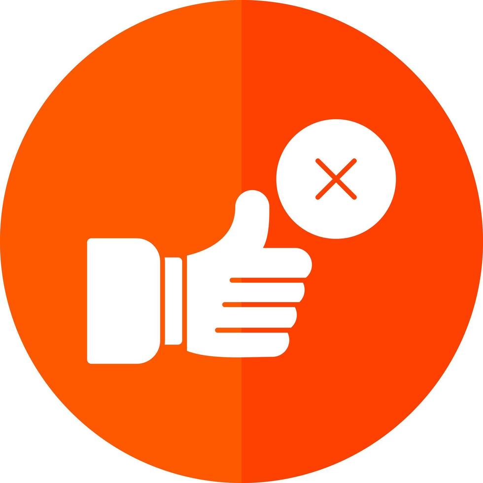 Disagree Vector Icon Design