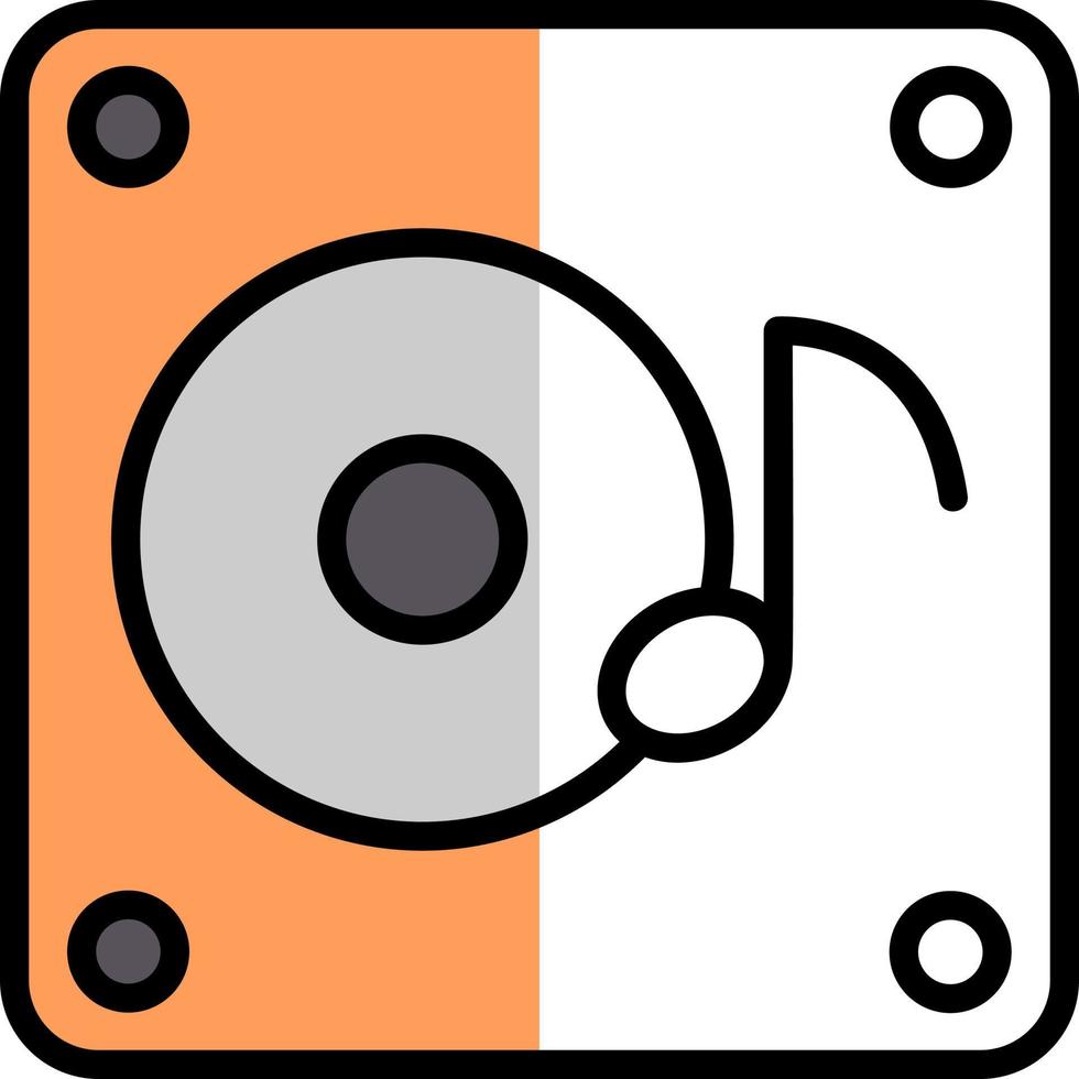 Music Album Vector Icon Design