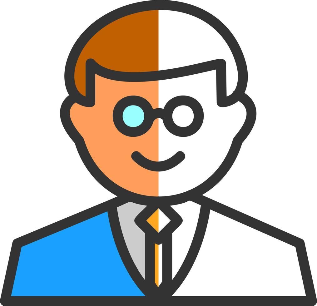 Professor Vector Icon Design