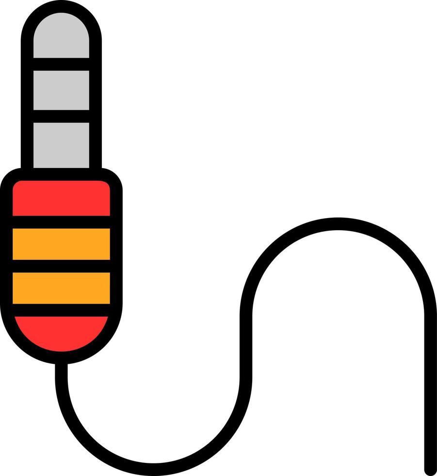 diseño de icono de vector de conector de audio