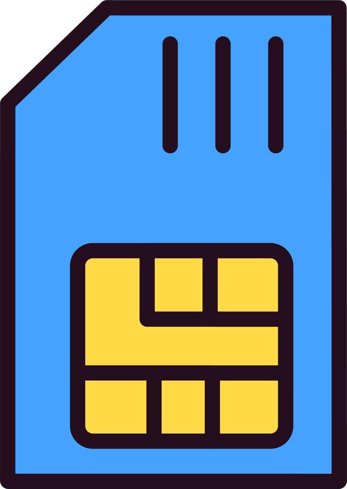 Sim Card Vector Icon