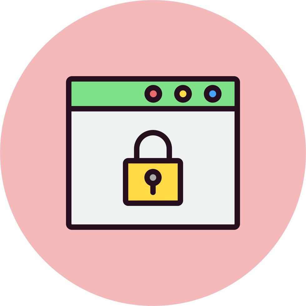 Browser Security Vector Icon