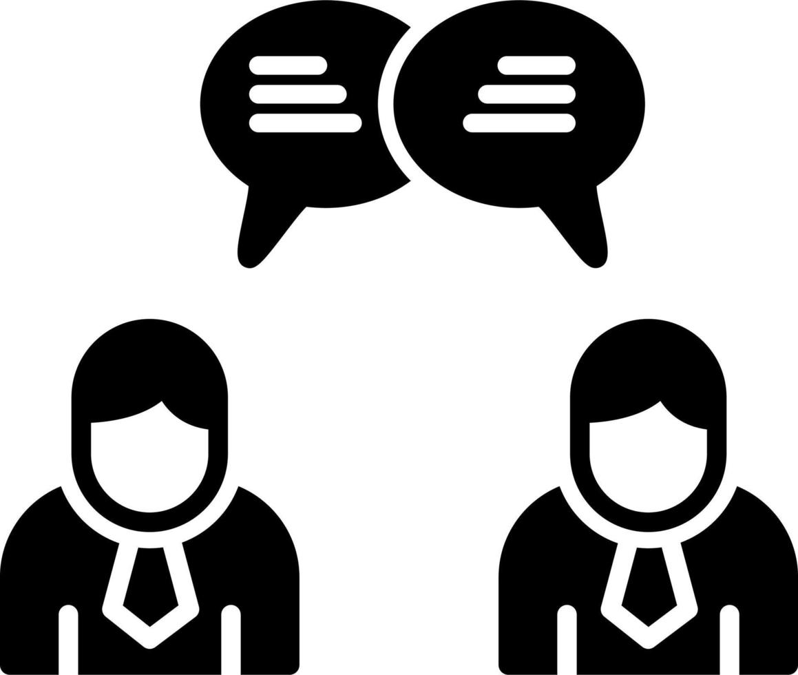 Users Chat Vector Icon