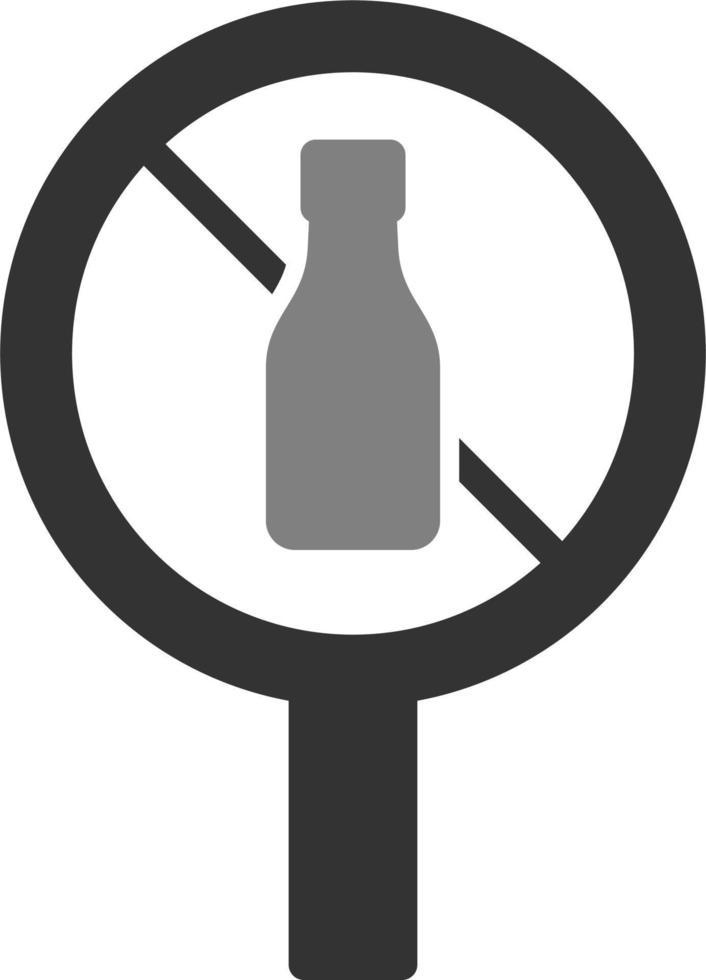 No Alcohol Vector Icon