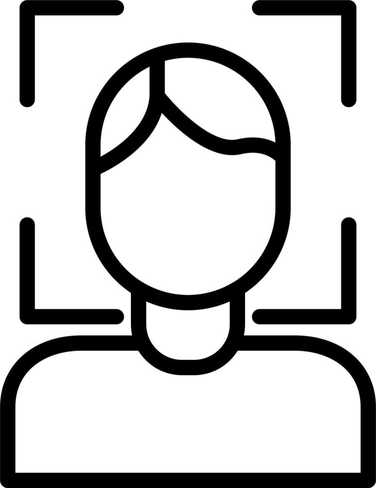 Face Scanner Vector Icon