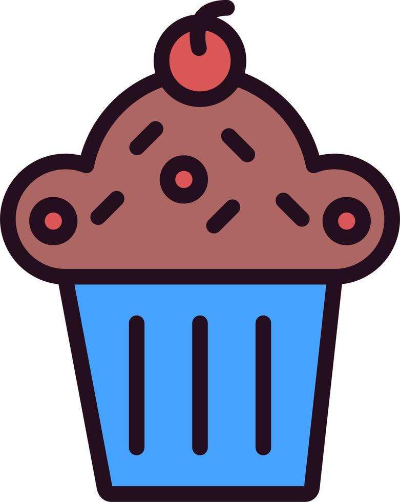 icono de vector de cupcake