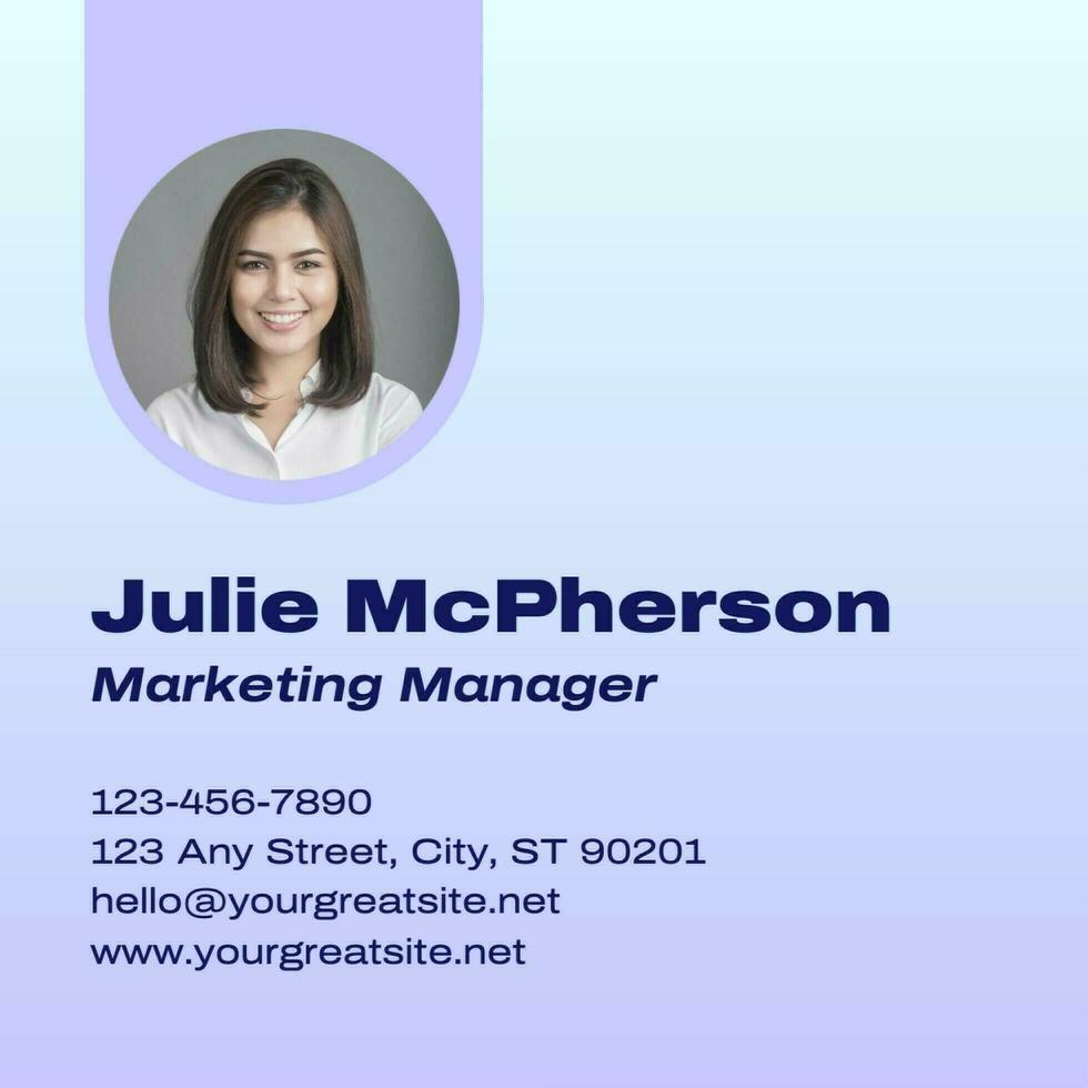 Square Marketing Business Card Template