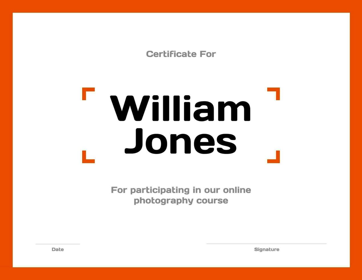 Photography certificate 20010935 Template Photography certificate 20010935 Template