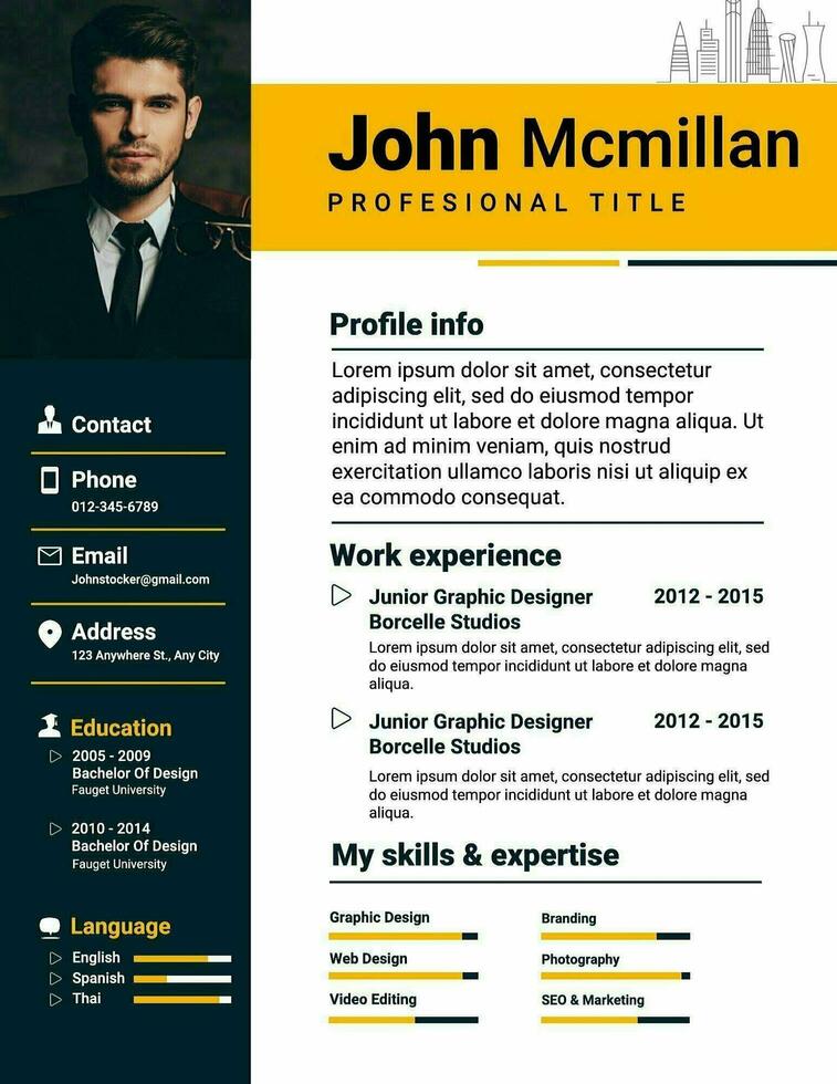 Professional Designer Resume  template