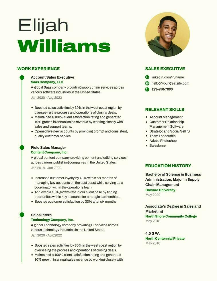 Creative Editable Resume Template