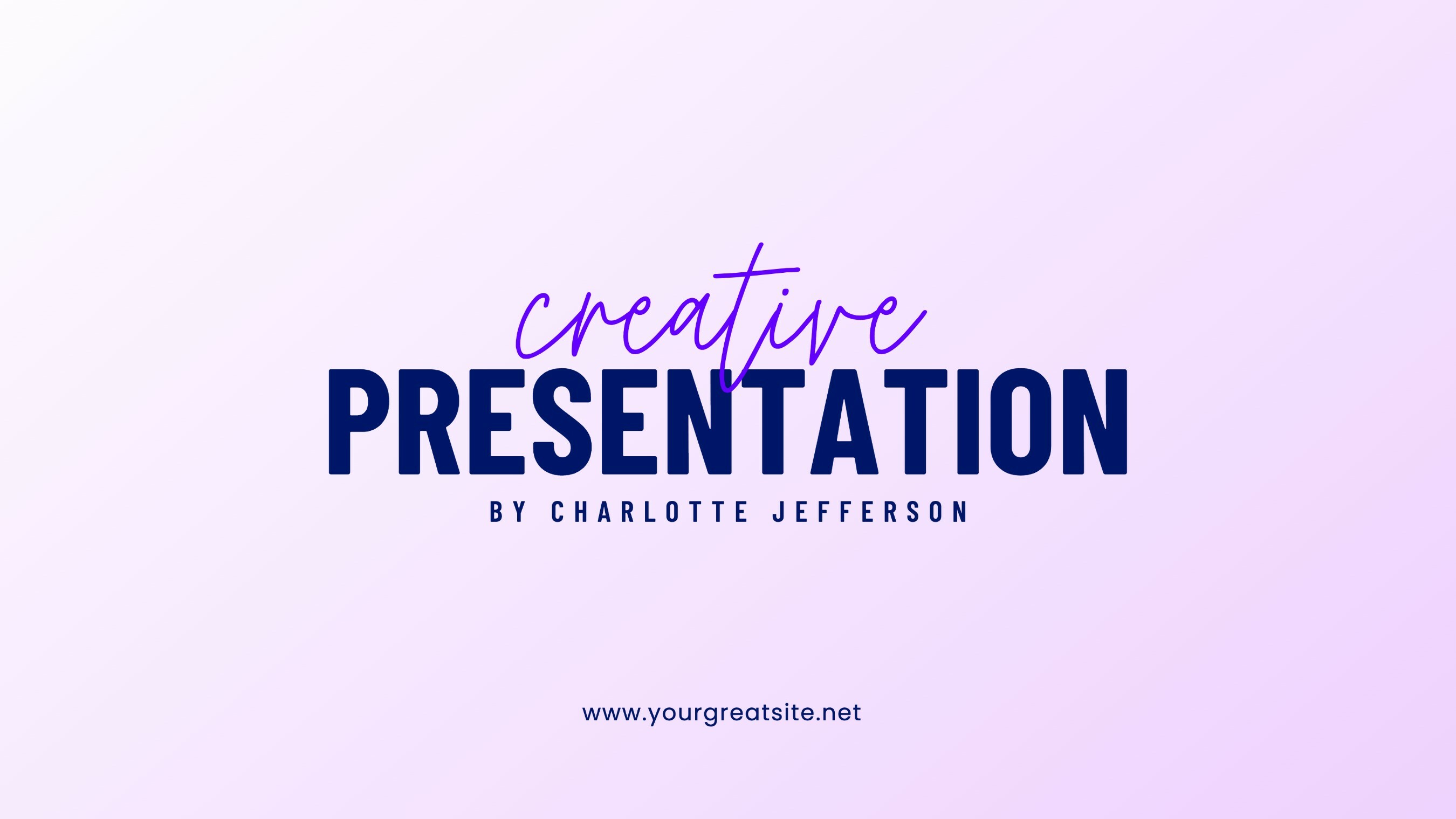 Purple Simple Creative Corporate Presentation Template