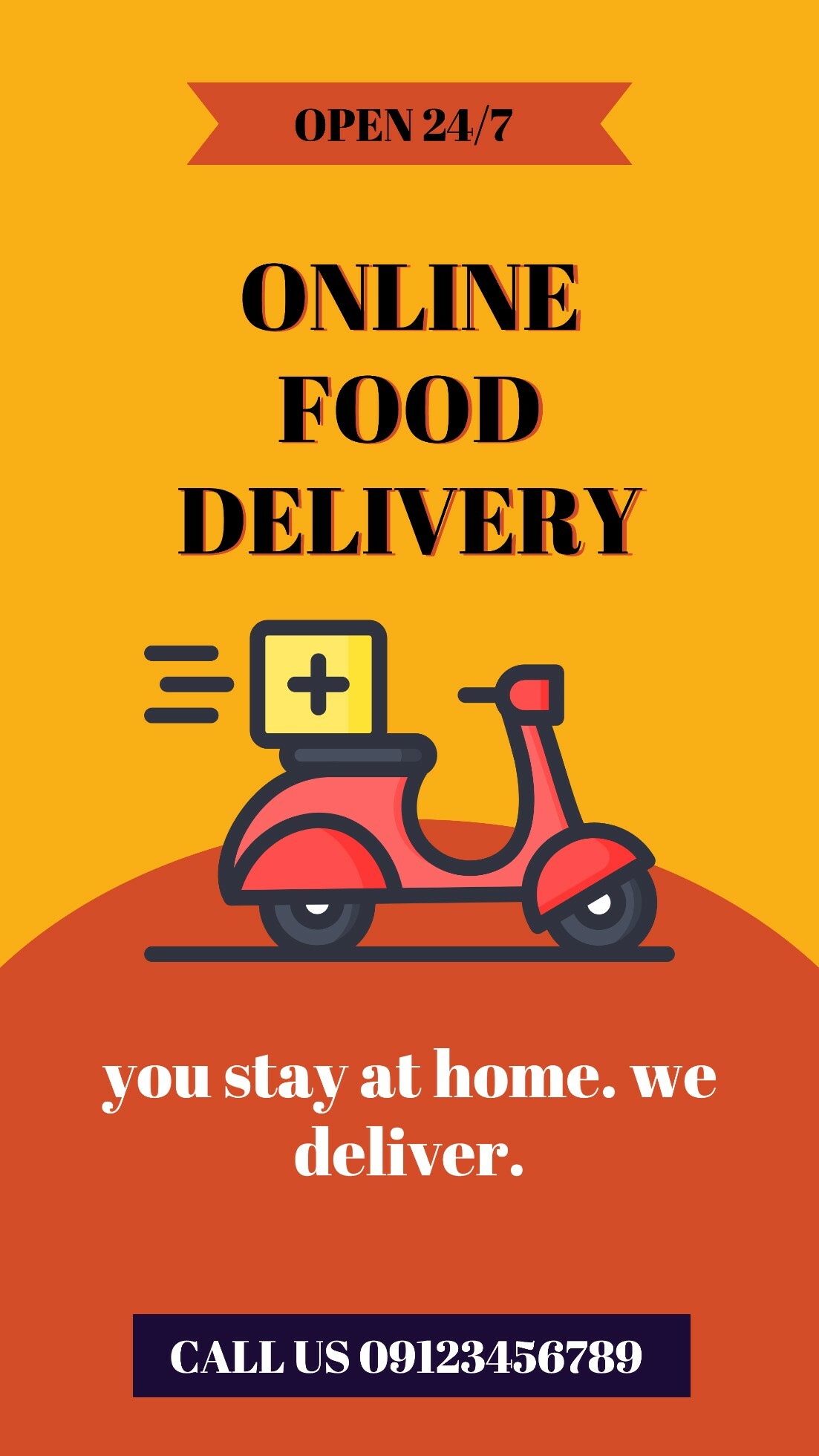 Online food delivery template