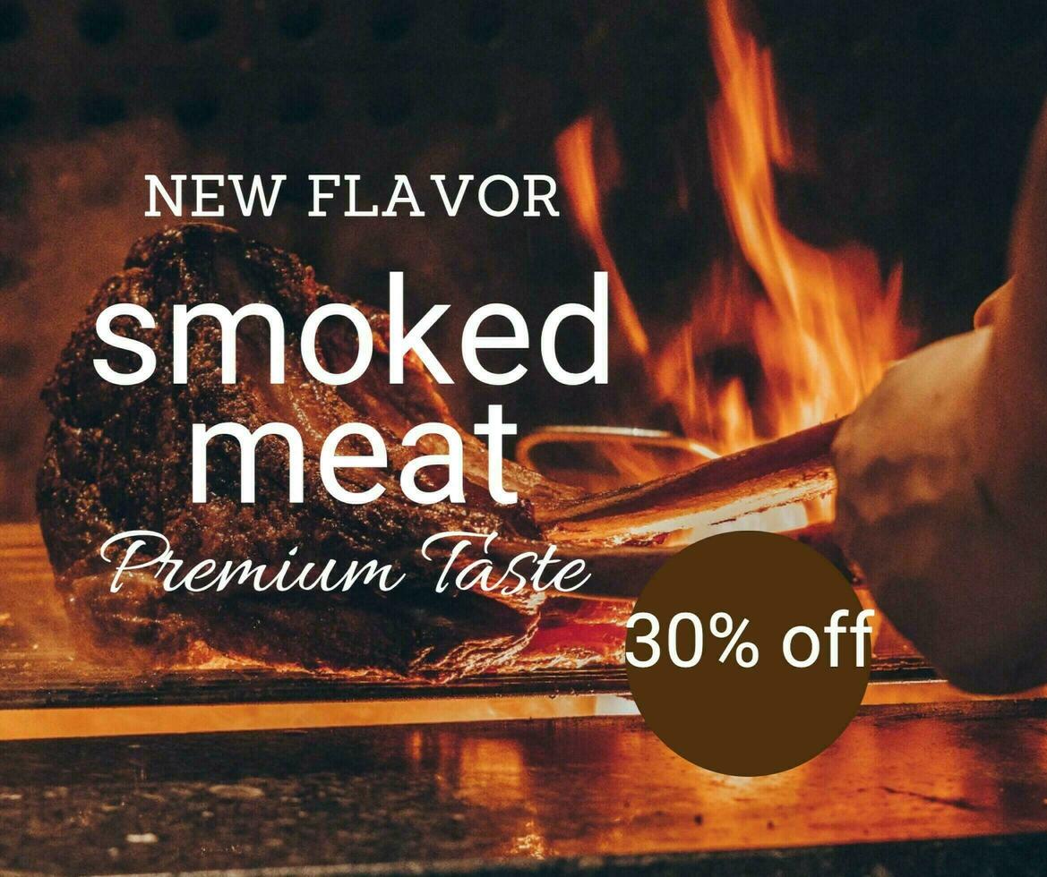 Smoked Meat Promo template