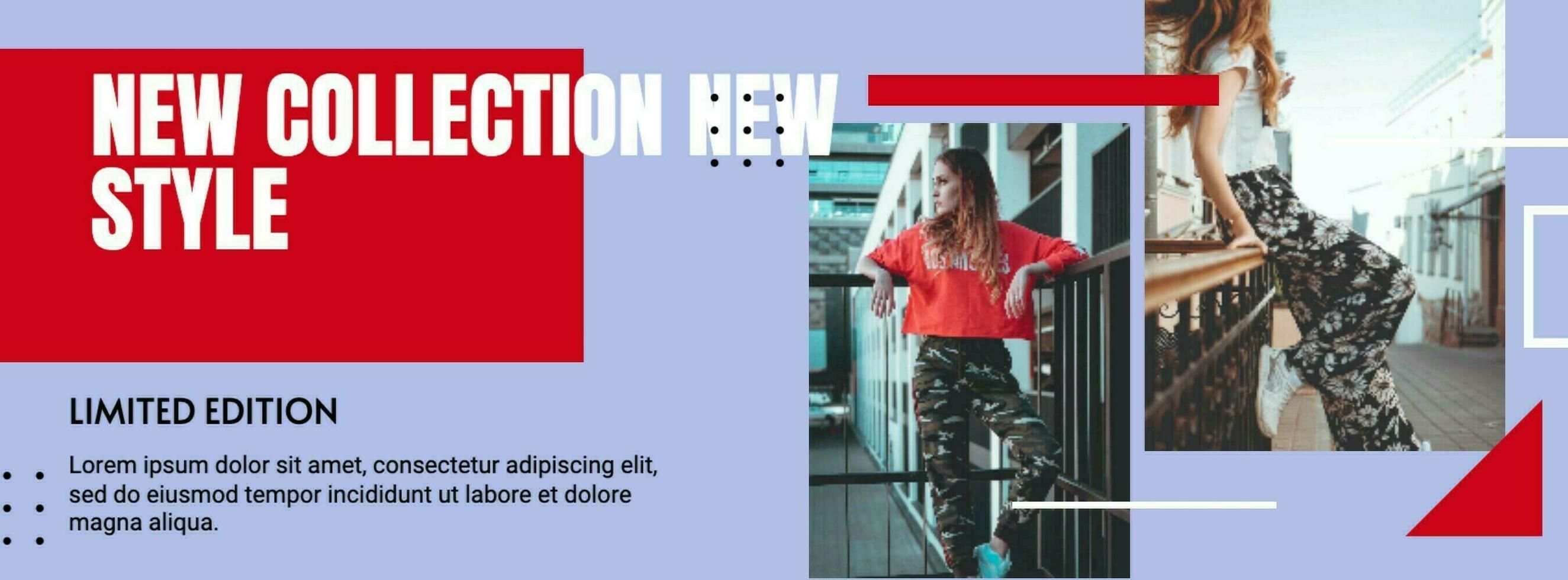 Fashion clothing collection template
