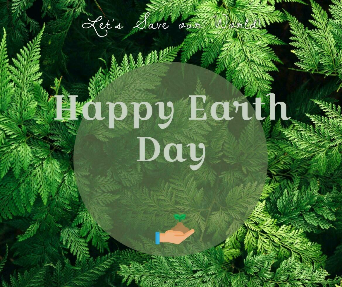 Earth Day concept template