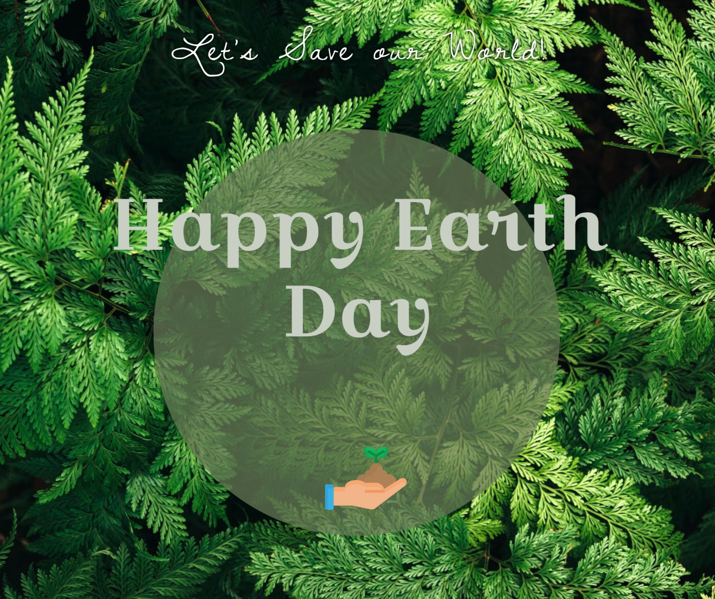 Earth Day concept template