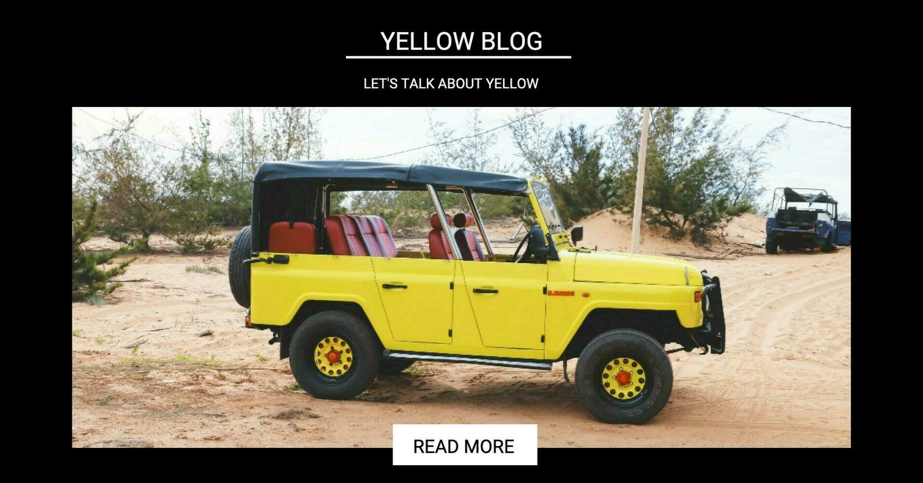 Yellow Blog template