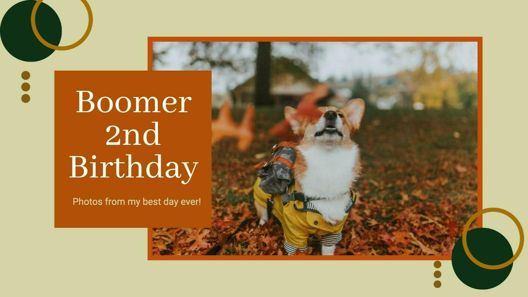 Birthday Dog template