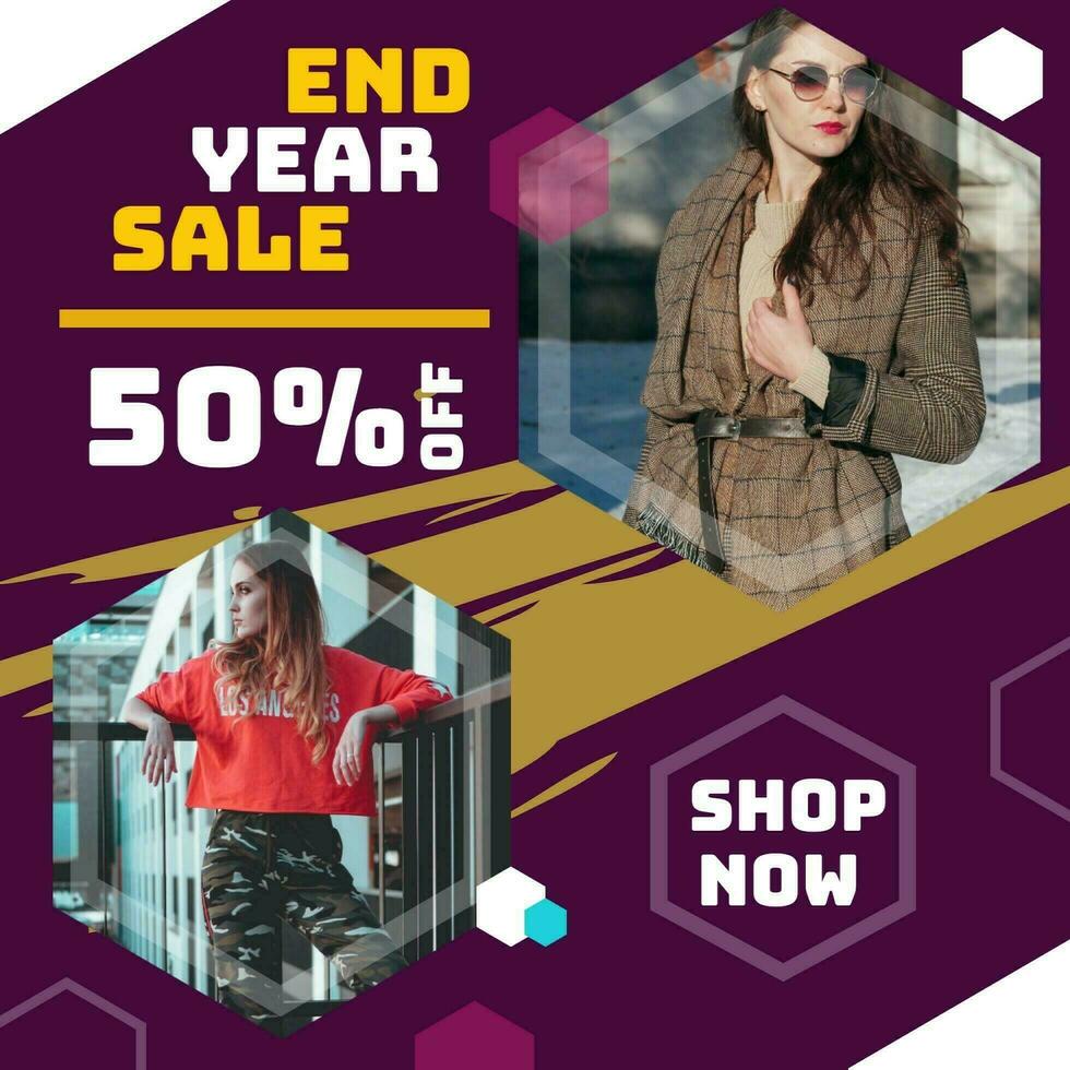 End Year Sale template