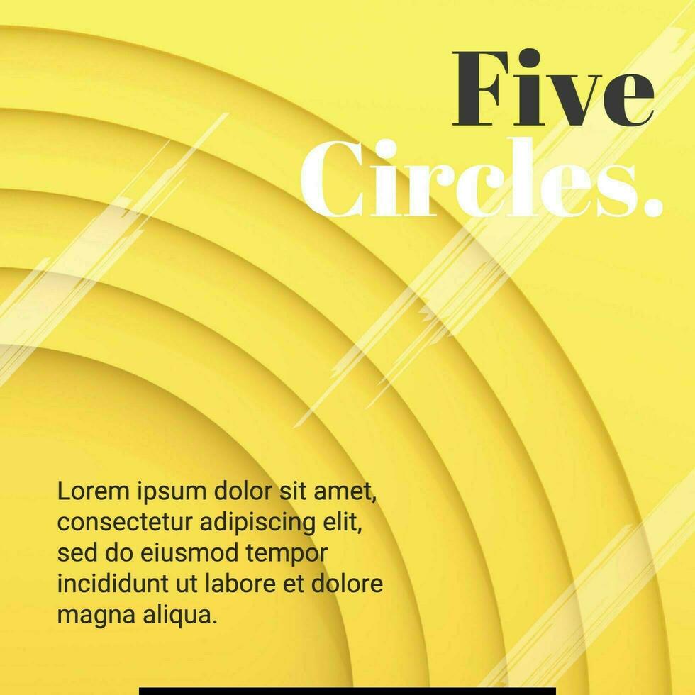 Five Circles template