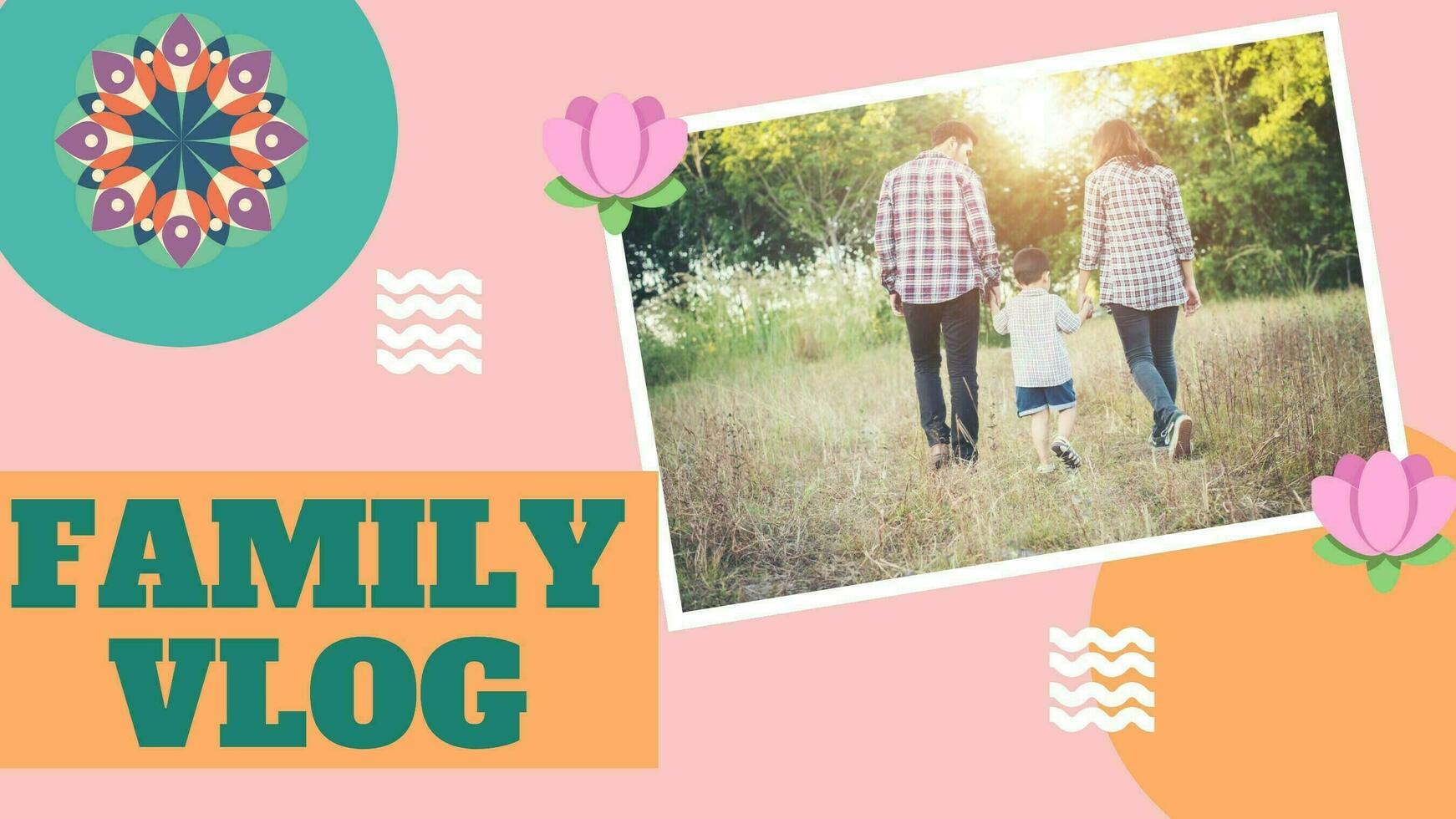 Family vlog promo template