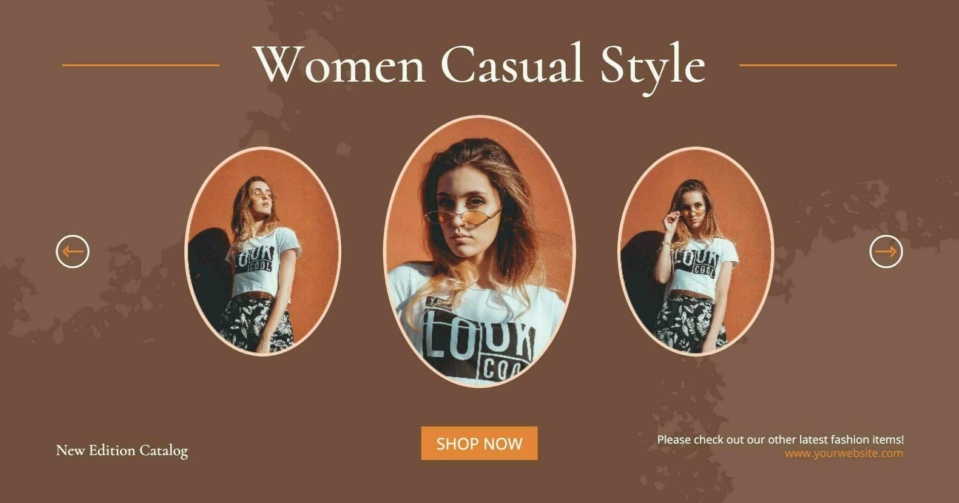 Women's Casual Style Facebook Post template