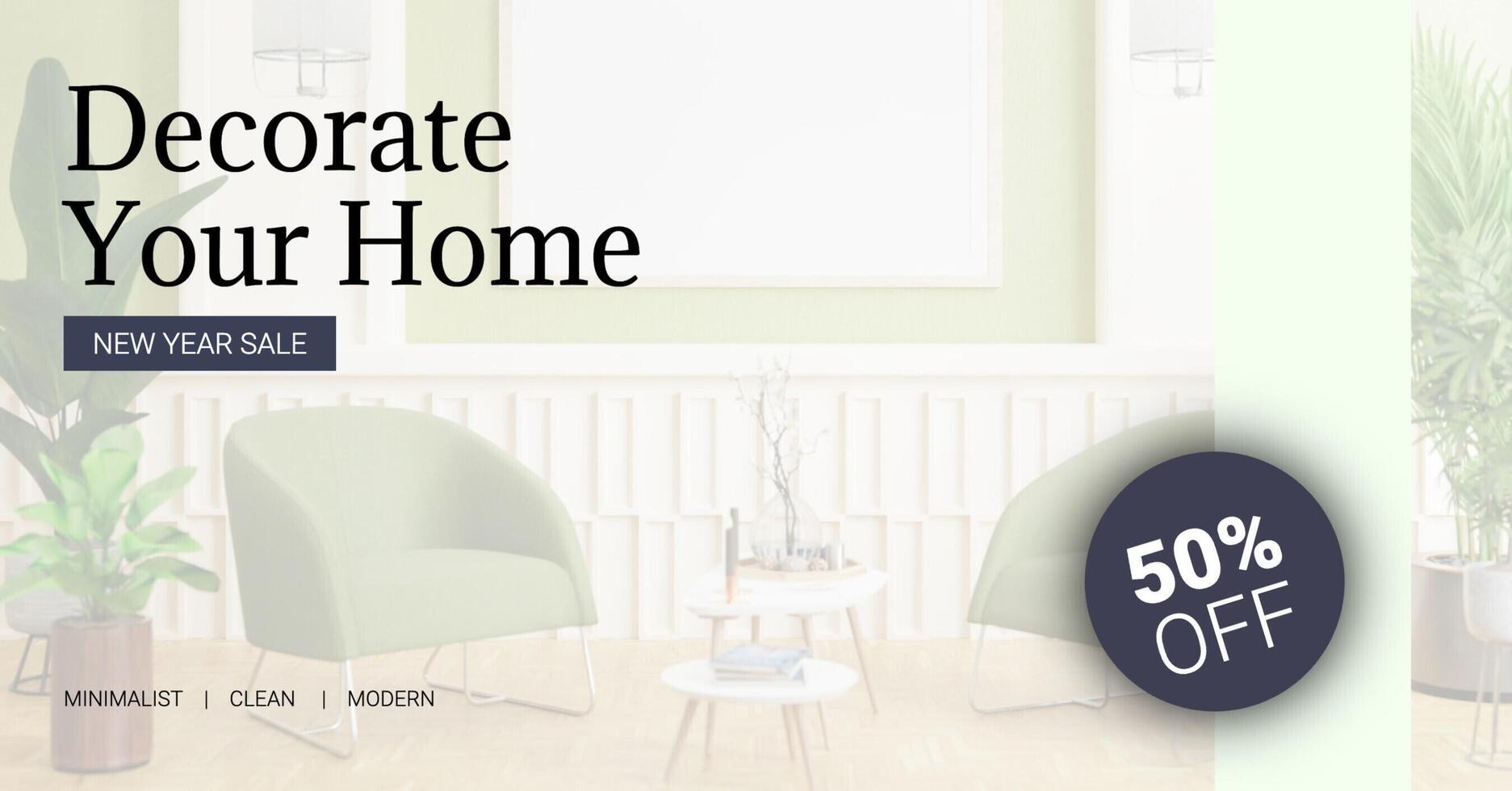 Home Decoration Sale Facebook Ad template